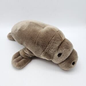 Ganz Heritage Collection Manatee Plush 14" Gray Wrinkles Ocean Stuffed Animal